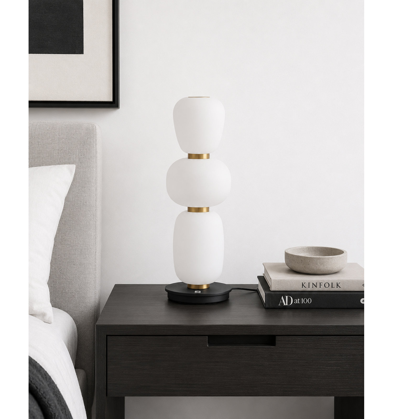 Kace Triple Stack Globe Lamp