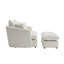 Fauteuil d'appoint pivotant avec repose-pieds-779016237
