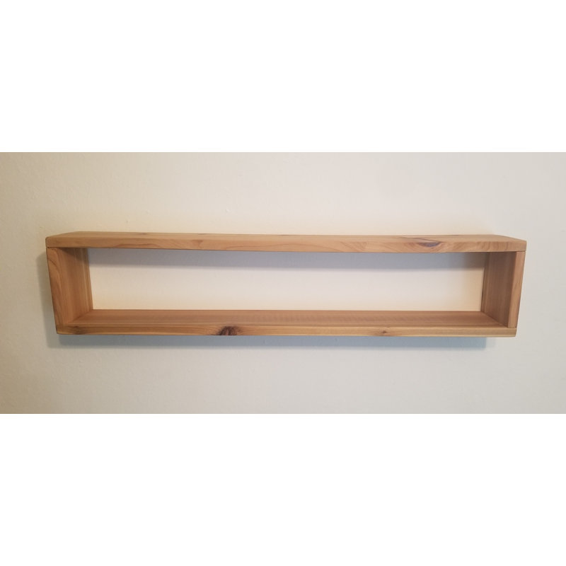 Palmilla 2 Piece Cedar Cube Shelf, 7.5" H x 18" W x 5.25" D