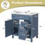 Ensemble de meuble-lavabo autoportant, tablette réglable-400444160