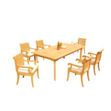 Giva Outdoor 11 - Piece Teak Dining Set