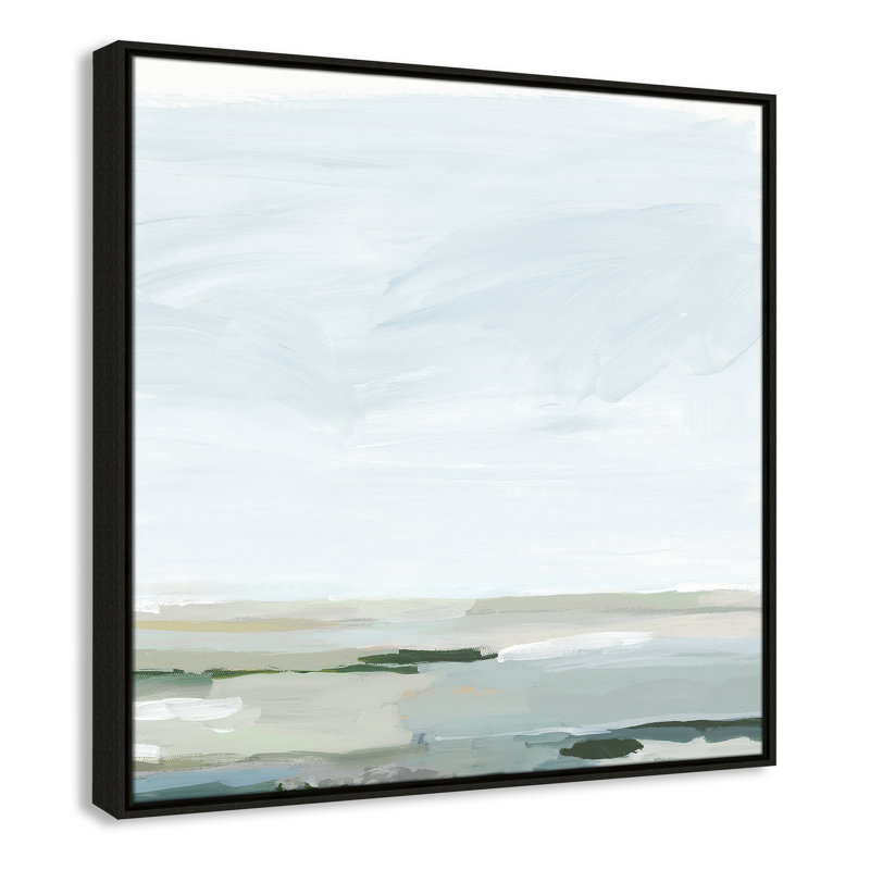 Catrena Pure Stillness - Cadre flottant, reproduction d'art sur toile, H 31,5 po x l 31,5 po, Espresso