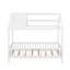 Lit simple en bois avec clôture-228077494