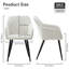 46cm H Linen Upholstered Metal Armchair-263117328