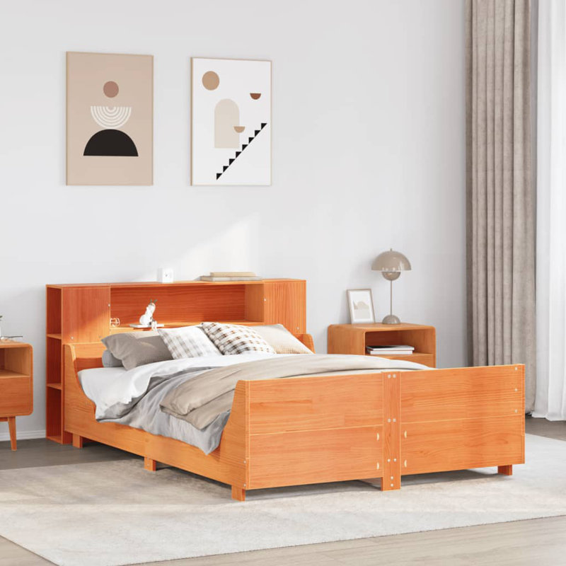Clavier Bed, Double (4'6), wax brown