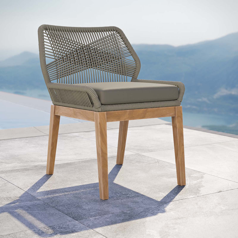 Chaise de patio Modway Wellspring, Gris clair, Gris clair