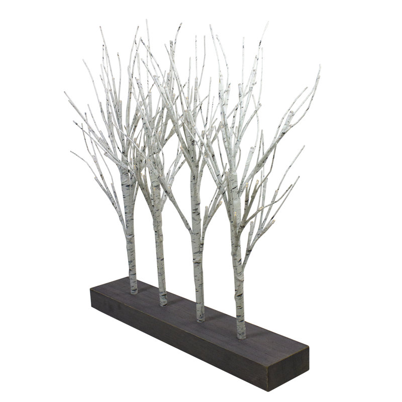 Arbre en grappe 19,5 po à DEL blanc chaud à piles