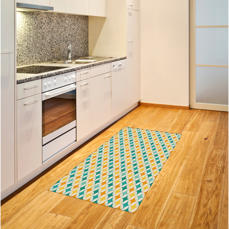 Geometric High Density Long Fiber Poly Threads Decorative Area Rug Carpet, Rectangle 2'7" x 5'
