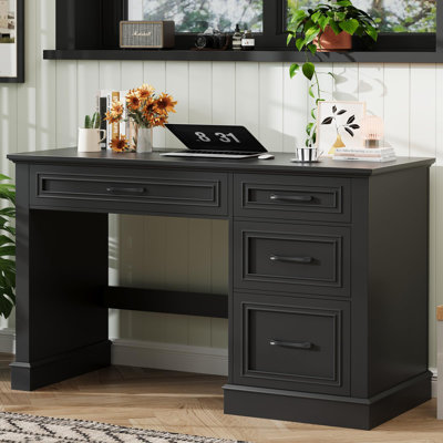 Farmhouse 47" Executive Desk With File Drawer