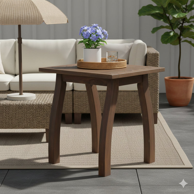Table de bout., Brun