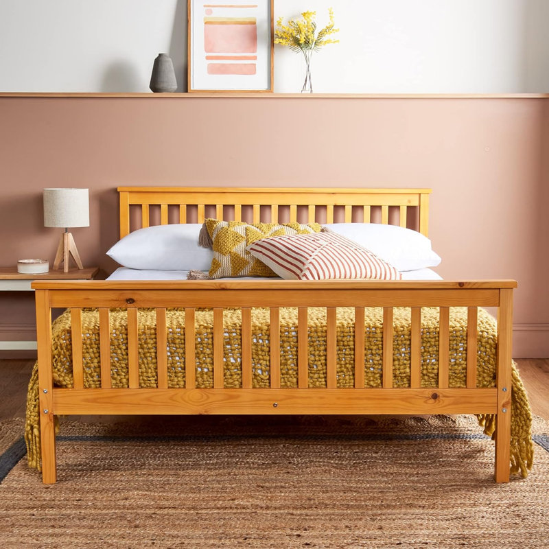 Allensby Slat Bed with Mattress, Double (4'6)