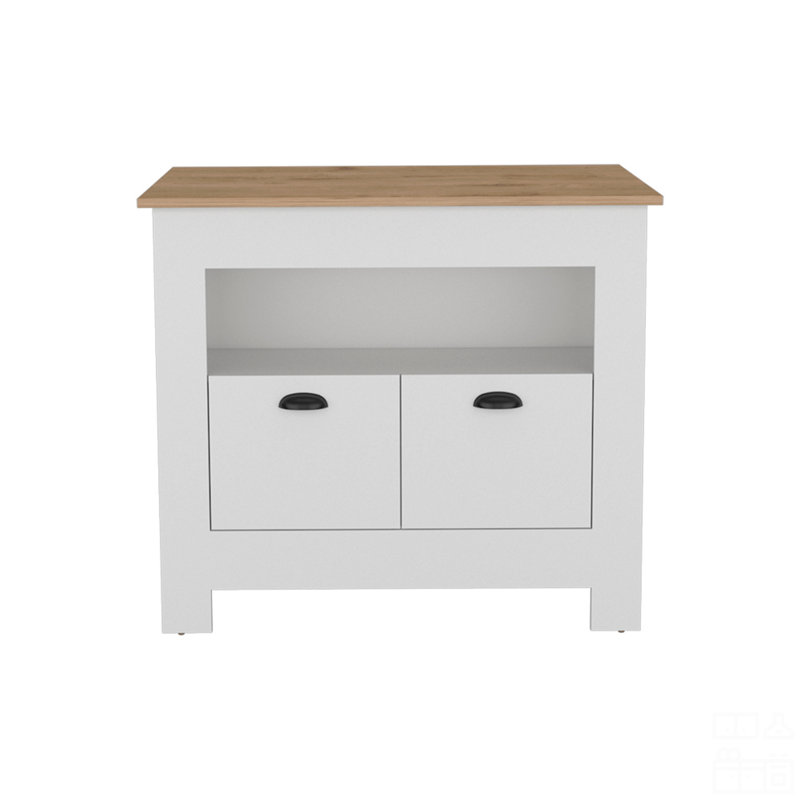 Kitchen Island Geneva, White
