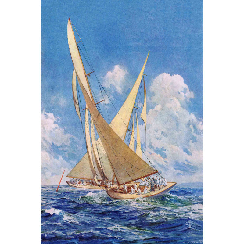 Impression sur toile tendue, "Voiliers", H 36 po x l 24 po