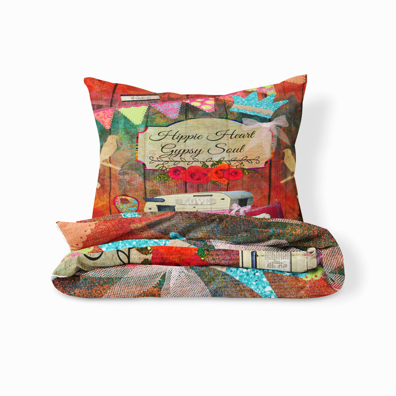  Ensemble de housse de couette Glamping, Housse de couette grand + 2 taies décoratives