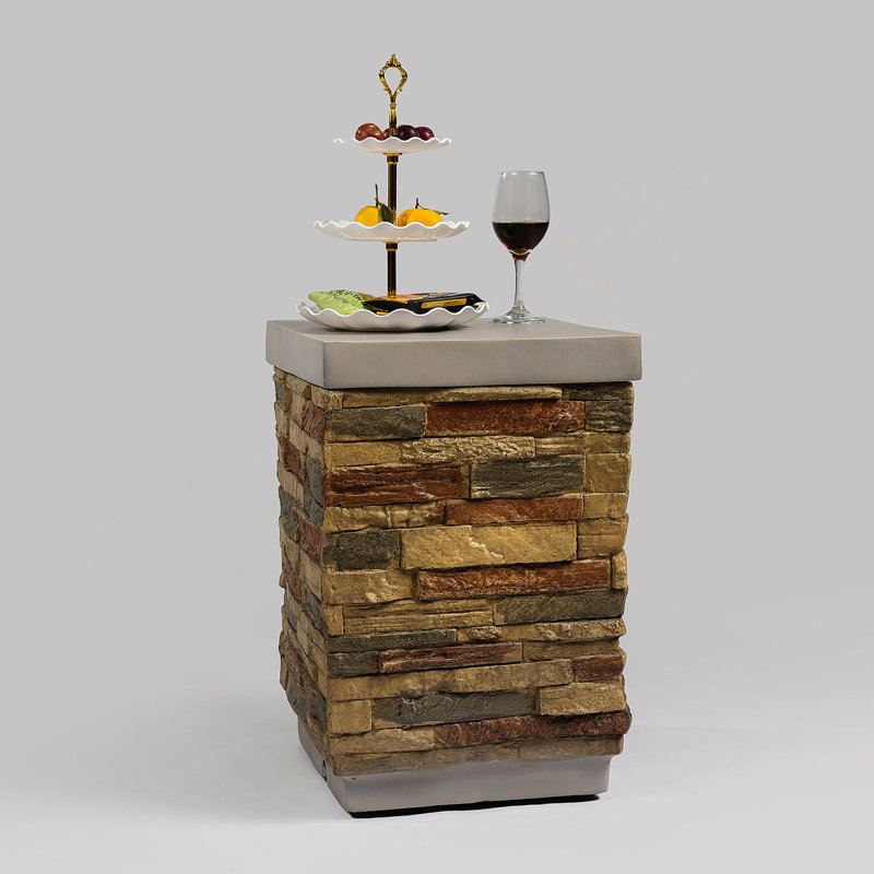 Support de réservoir de propane polyvalent et couvercle de réservoir de foyer avec fonction de table d'appoint, convenant à une utilisation intérieure et extérieure