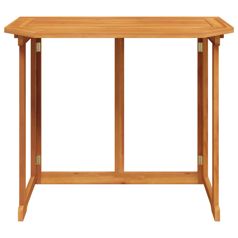 Table de bistro d'extérieur pliable brun