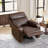 3-Piece Classic Top Genuine Leather Power Reclining Living Room Set: Two Recliners + Sofa With Adjustable Headrest, USB & Wireless Charging-1137113442