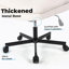 Chaise de bureau avec revêtement en cuir, pivotant, hauteur réglable, roulettes