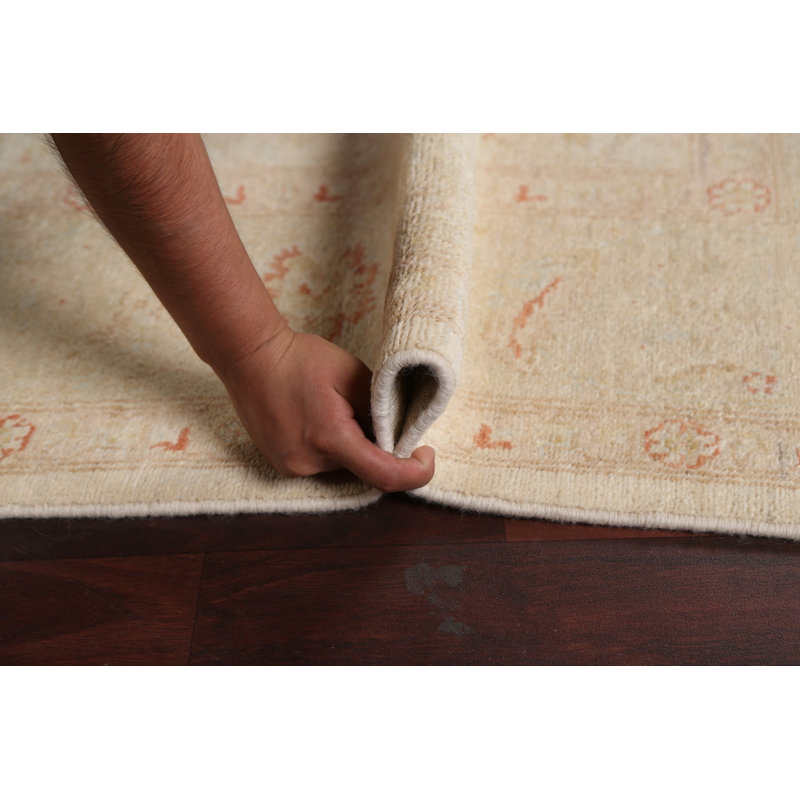 Tapis floral floral Peshawar Chobi noué à la main 7 x 10