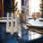 Ceramic Four Branch Tabletop Candleabra