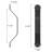 Matte Black Steel Handle/Pull