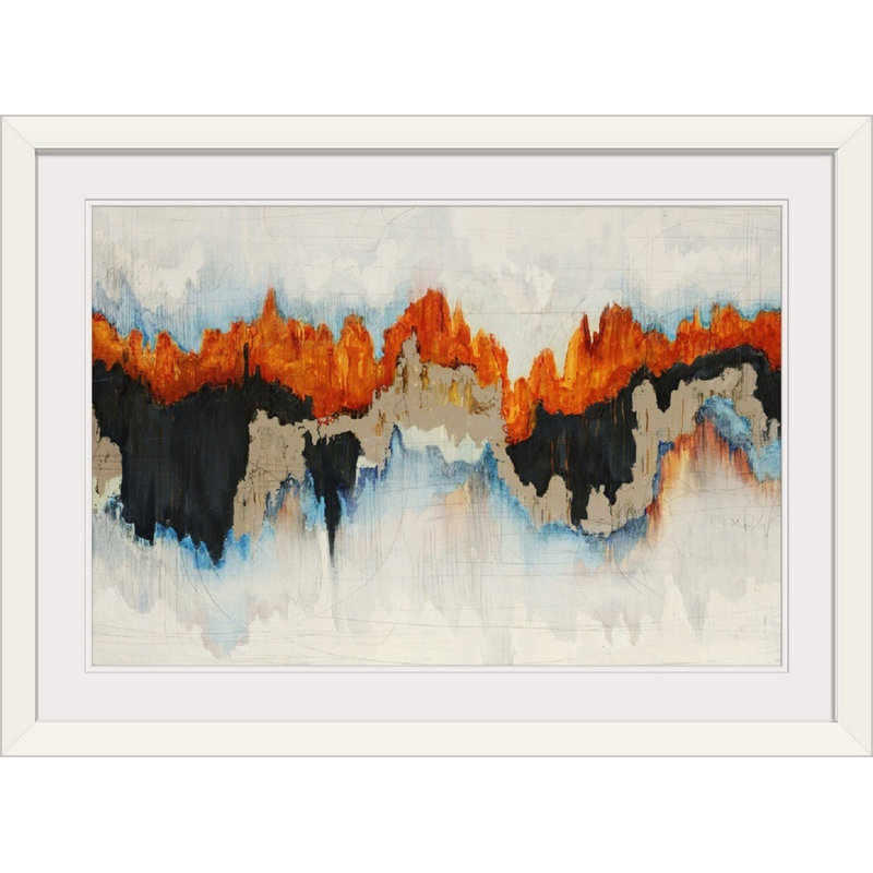 «Glenolden Aperture», reproduction, Cadre blanc, H 28 po x l 38 po x P 1 po