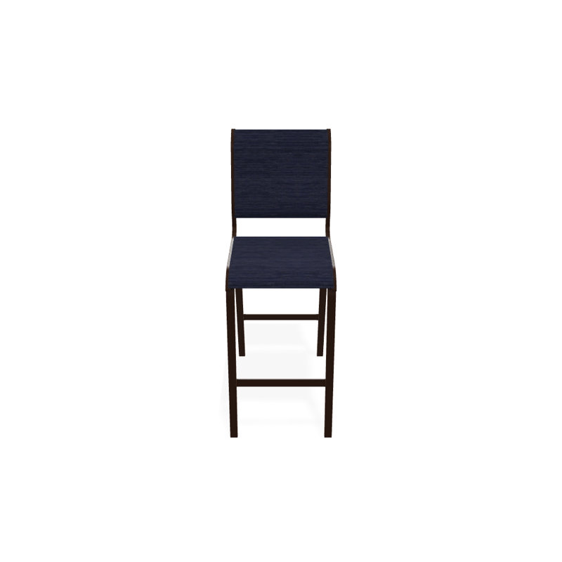 Holna Outdoor Stool, Textured Kona, Collect Indigo