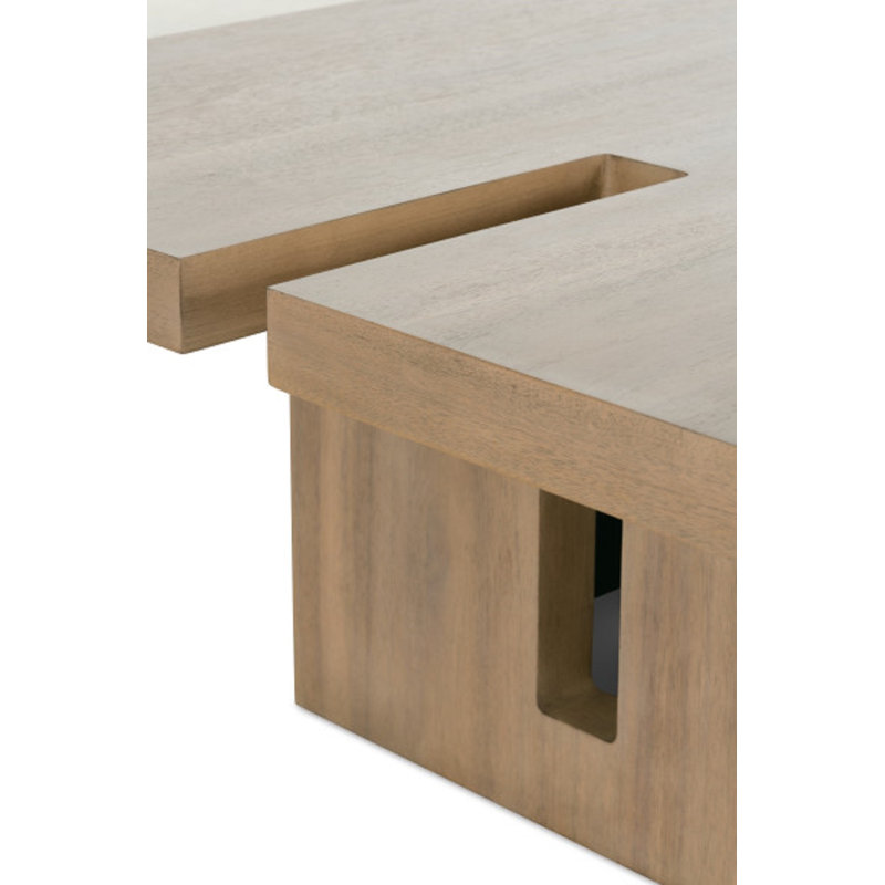 Theory Square Coffee Table, 16" H x 36" L x 56" W