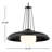 1 - Light Black Dome Pendant-547165761