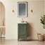 Meuble-lavabo simple autoportant de 18 po entièrement assemblé avec plateau
