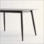 Grande table rectangulaire avec base en métal solide et moderne