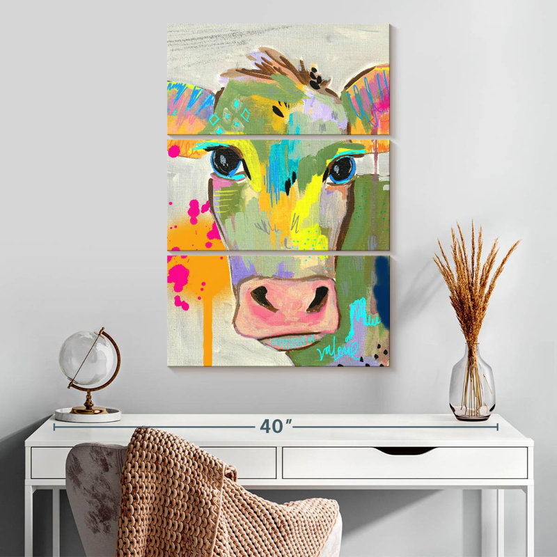 Brampt Cow Neon, 32" H x 20" W