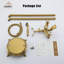 3 Handle Floor Roman Tub Faucet with Diverter