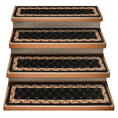 Tapis d'escalier noir / brun
