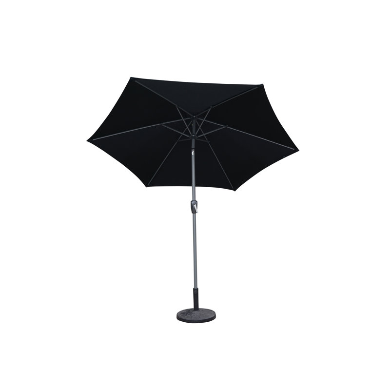 Amina 250cm Market Parasol, Black