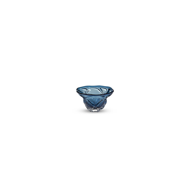 Bol en verre marée, bleu