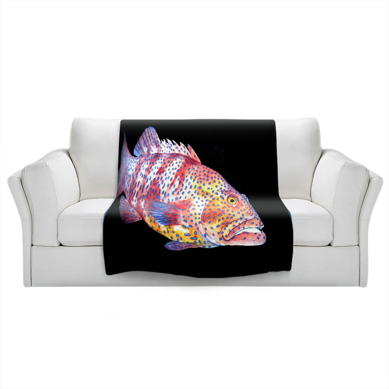  Couverture Deep Sea Life, 68 po x 80 po