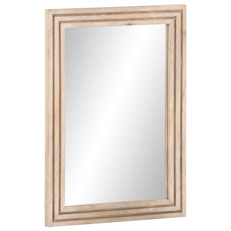 Bruny Bathroom Mirror, Natural sheesam wood