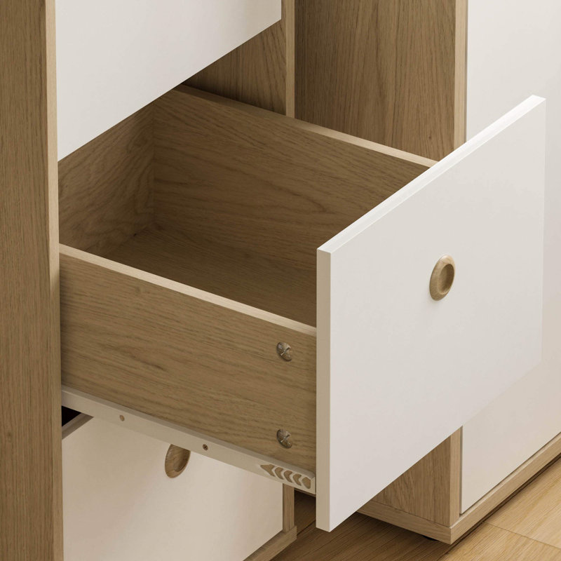 Computer Desk, Brown/White