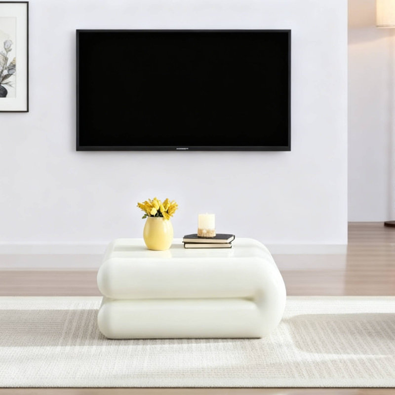  Table basse carrée Modern Modern, Blanc