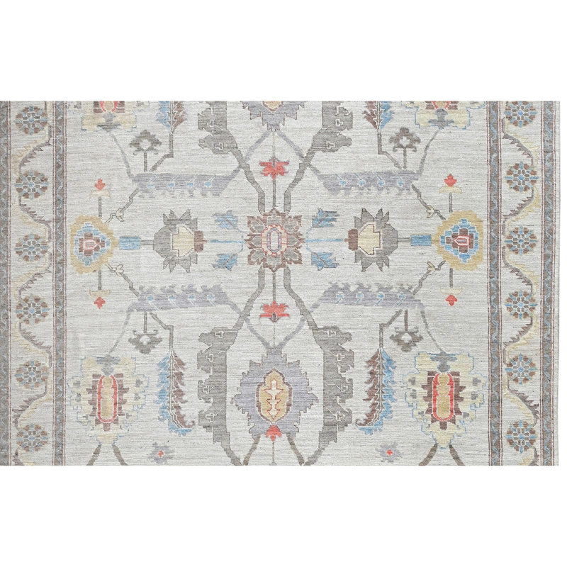 Tapis crème noué à la main de haute qualité