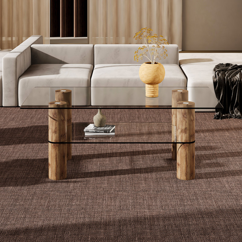 Table basse Makaiah, Brun