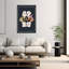 Affiche murale d'automne rétro vintage avec de jolies citrouilles Boo-1553342847