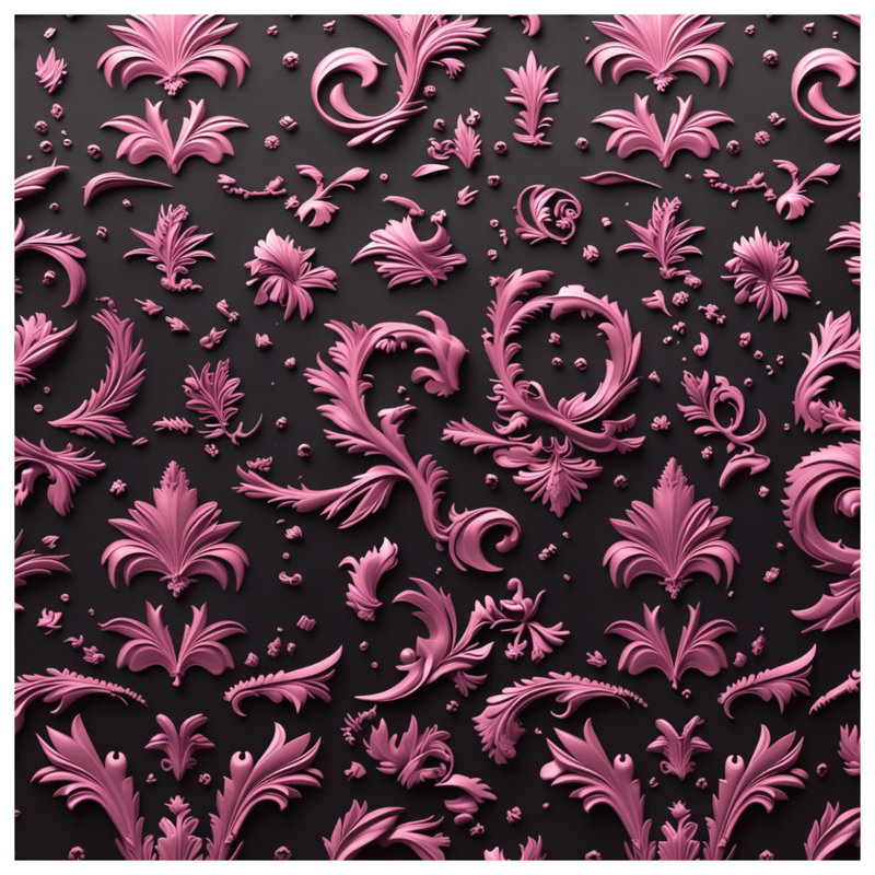 Coussins décoratifs roses à motif floral double face, 14 x 14 inches