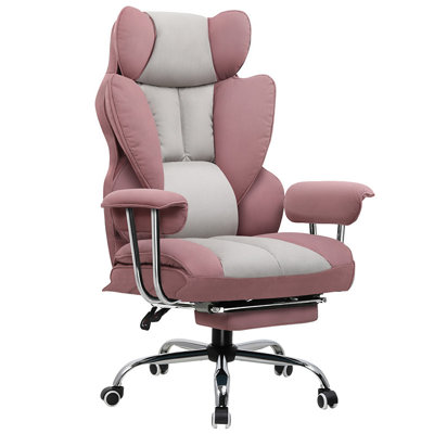 Millton Office Chair, Executive desk Chair Ergonomic High Back PU Leather Reclining Computer Chairs with Footrest Height Adjustable 360° Swivel Gaming Chair