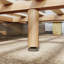 Base de lit plateforme en bambou massif avec lattes de soutien-125069620-125069616