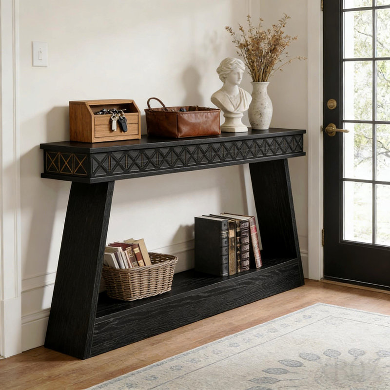 Tv Stand,Entryway Table,Sofa Table,Console Table, Black