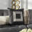 Geometric Leather/Suede Throw Pillow