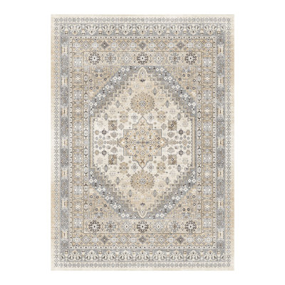 Malaika Machine-Washable Non-Slip Medallion Area Rug