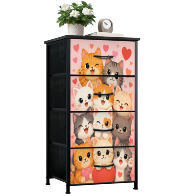 Commode de rangement verticale 4 tiroirs